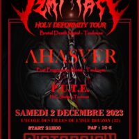 Affiche TEMPT FATE + AHASVER + P.V.T.E. @ L'ISLE - BOUZON (32) affiche TEMPT FATE + AHASVER + P.V.T.E. @ L'ISLE - BOUZON (32)